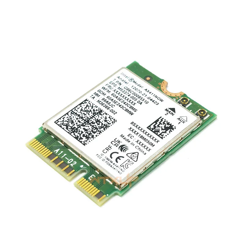 Imagem -02 - Placa de Rede Wifi Velocidade 6e Ax411 2.4gbps 802.11ax 2.4 Ghz Ghz Bluetooth 5.3 Bt5.3 Ax411ngw Cnvio2 802.11ax