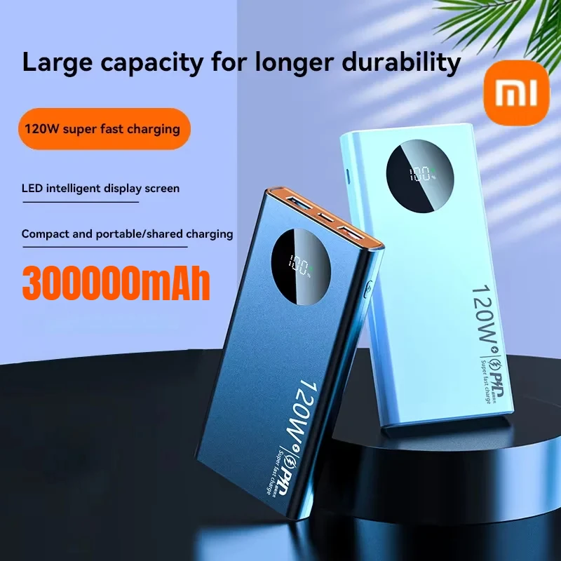 

MIJIA 50000mAH 120W Power Bank Super Fast Charging Battery Large Capacity Digital Display External Battery IPhone Samsung Huawei