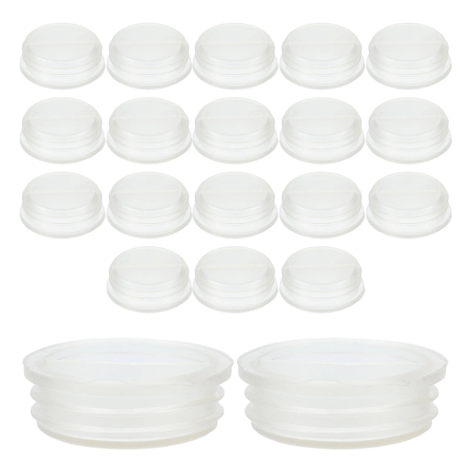 20 Pcs Piggy Bank Bottom Plug Money Saving Hole Savings Box Cap Pvc Replacement Cover
