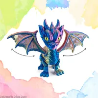 High Quality 3d Printed Dragon Figurine Small Flying Dragons Multi-jointed Movable Desk Decoration Home Decor