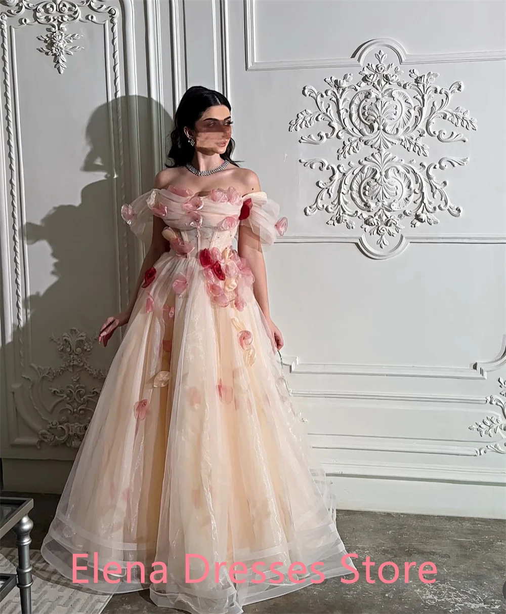 Customized  Exquisite pink Organza Homecoming Dress Delicate  Strapless Off the Shoulder Appliques Lace Up Back Robe de soirée