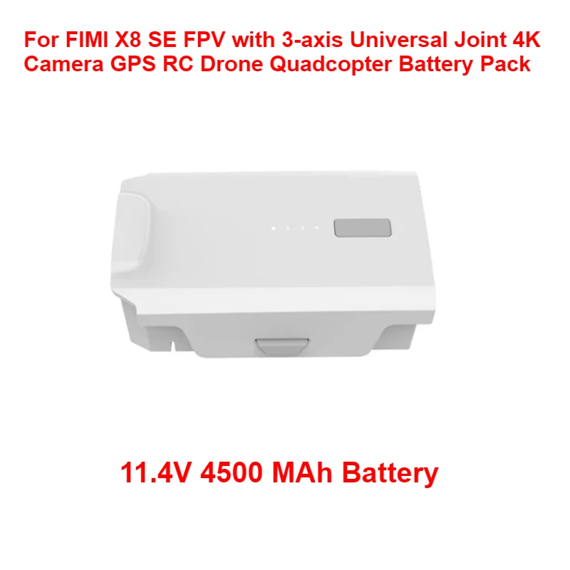 

For FIMI X8 SE FPV with 3-axis Universal Joint 4K Camera GPS RC Drone Quadcopter Battery Pack 11.4V 4500 MAh Battery