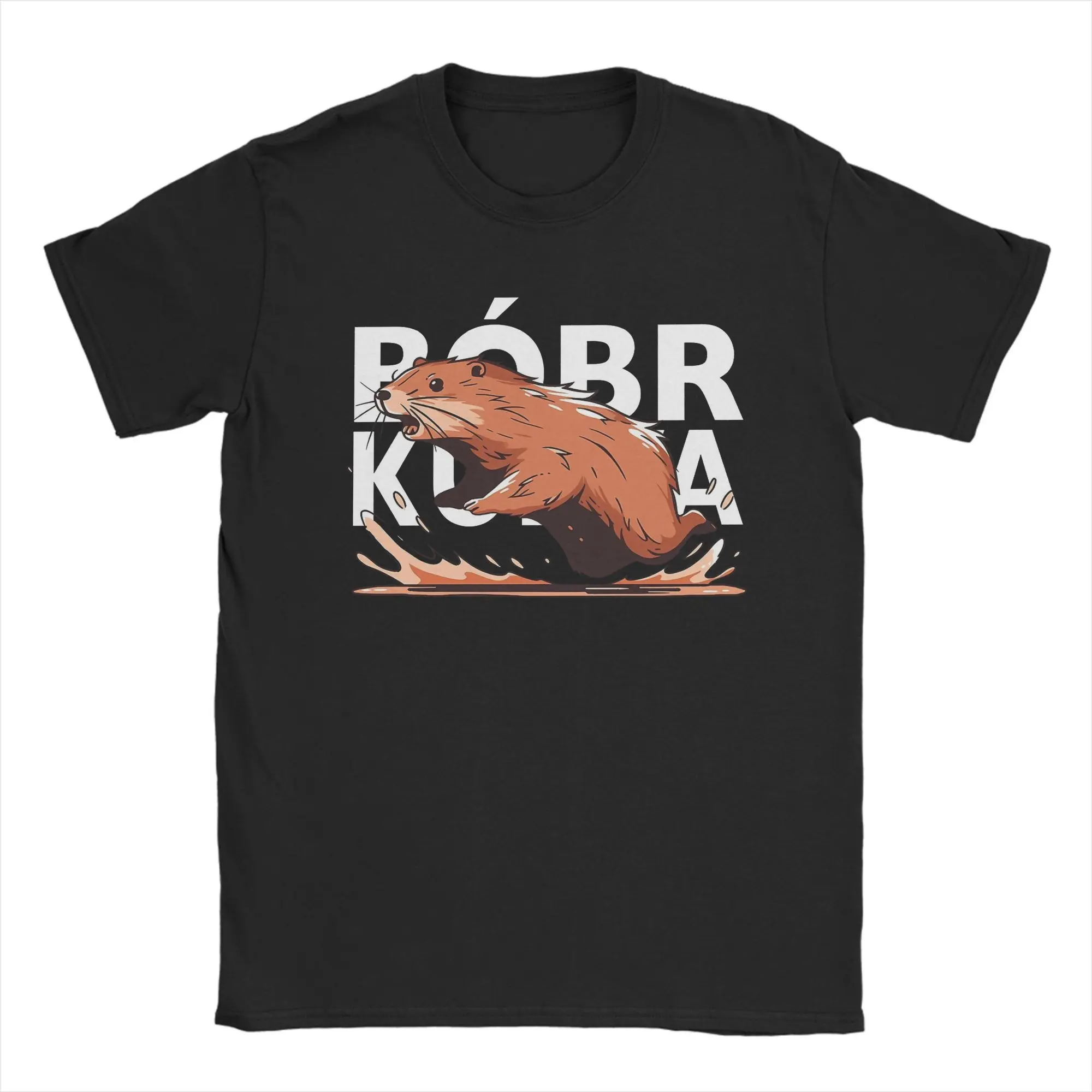 

Harajuku T Shirt Summer Bobr Meme Hip Hop T Shirts Funny Beaver 100 Cotton Tshirt for Male Y2K Fun Printed Short Sleeve Tees