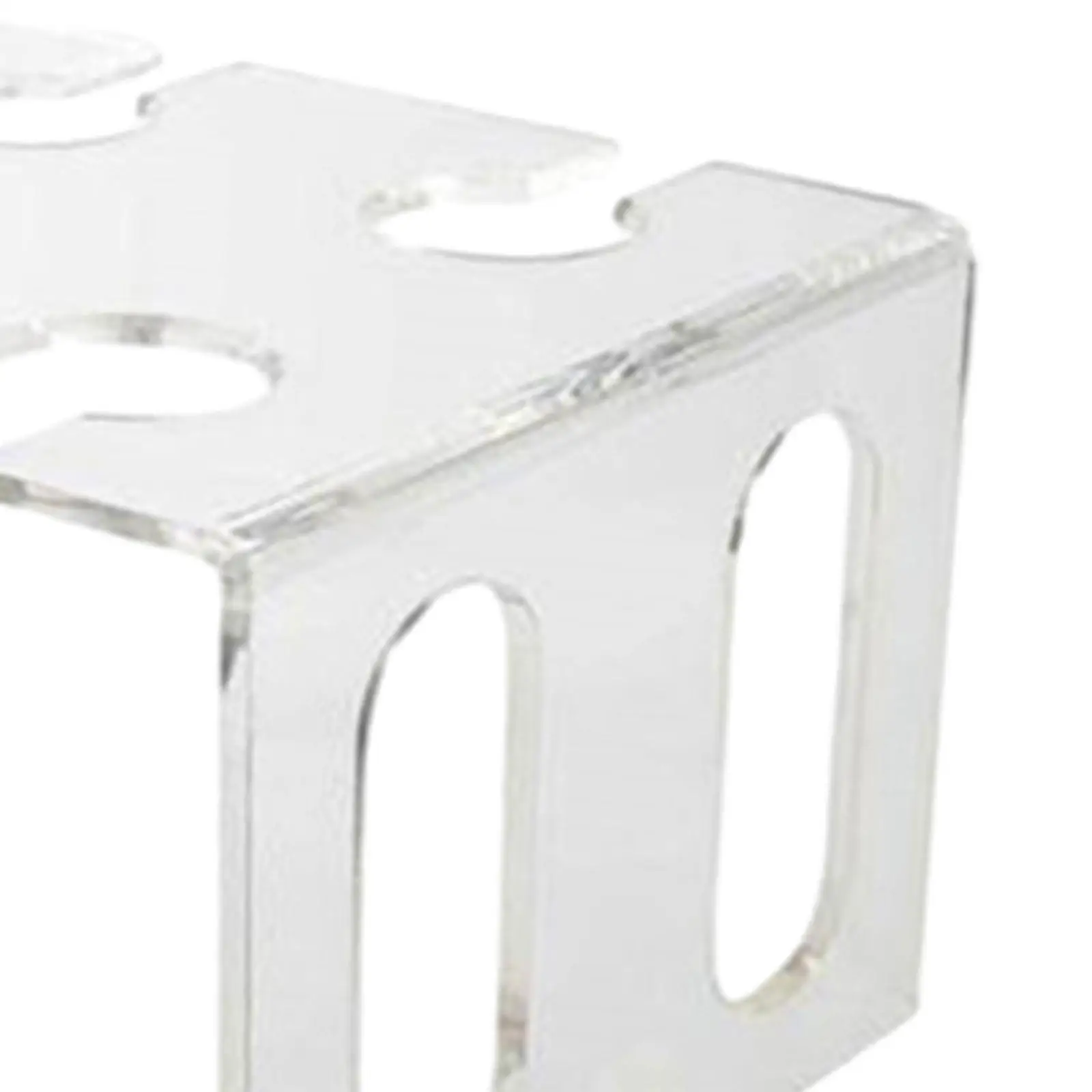 Acrylic Service Rack Tray Shelf Portable Glass Cup Stand Drinks Glass Storage Rack for Hotel Dining Table Wedding Home