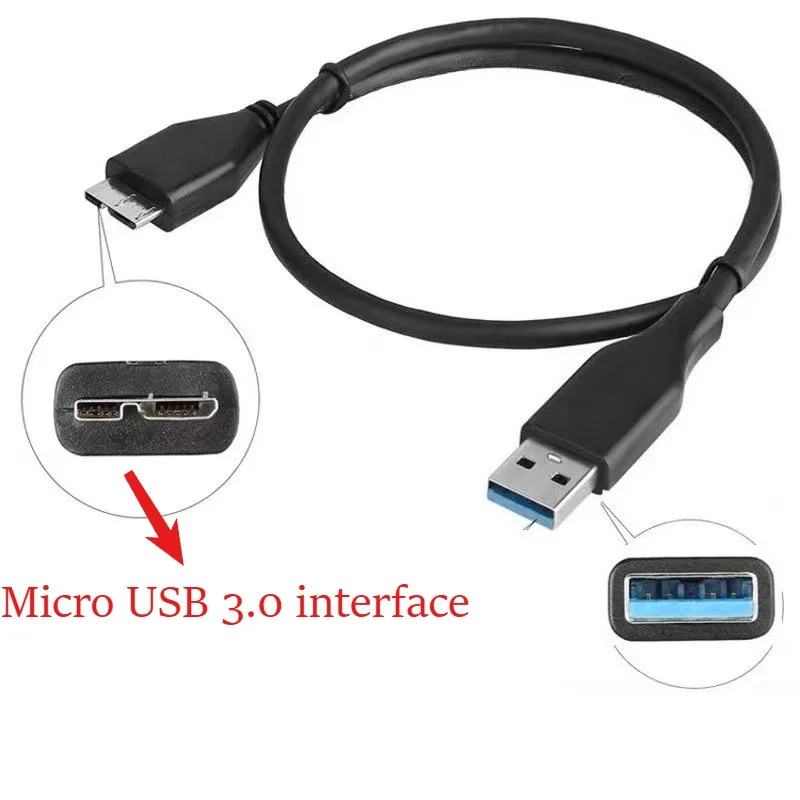 USB Type C 3.1 To Micro B 3.0 Cable for Samsung NOTE 3 S5 2.5inch  Hard Drive Disk Cable Tablet Micro B Cable HDD External