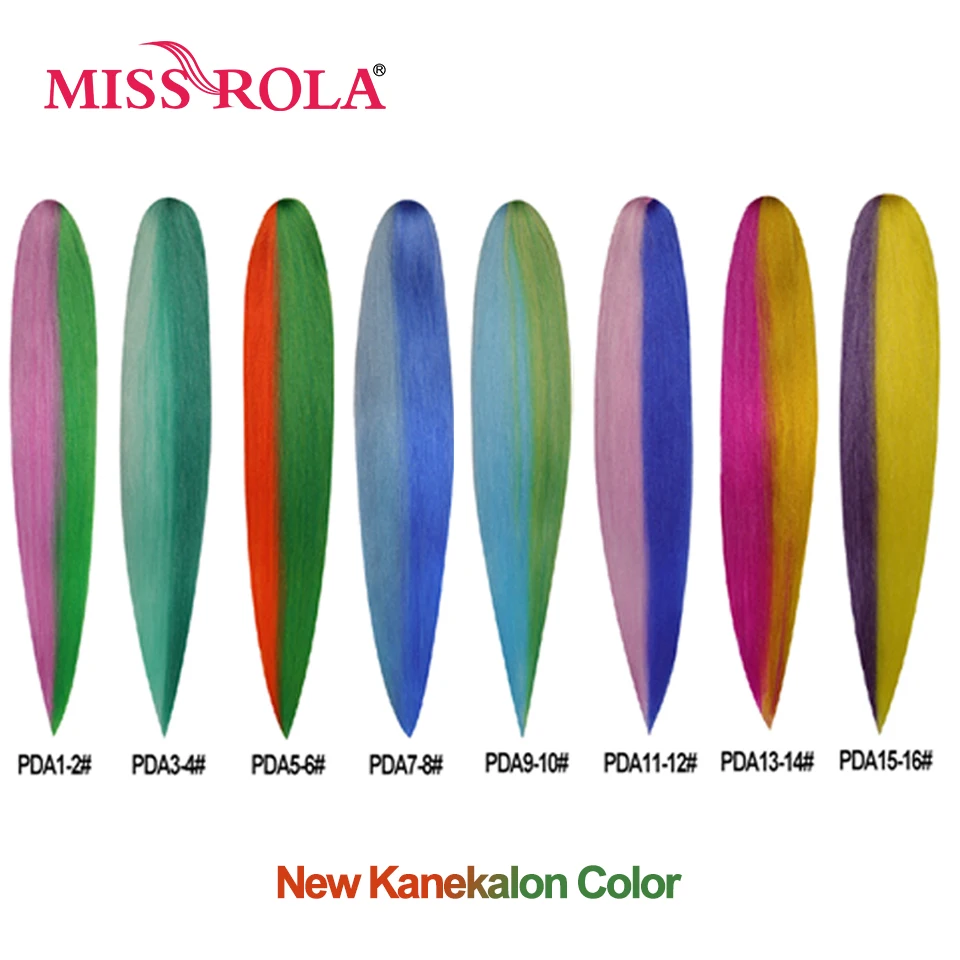 Miss Rola Synthetic Hair 2025 New Color Kanekalon Hair Jumbo Braid Twist Braid Bulk Yaki Straight Hair Extension Wholesale