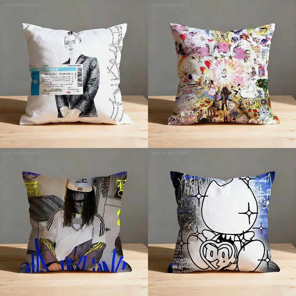 

B-Bladee 333 Eversince Pillow Case For Sofa Decor Car Office Room Printing Cushion Cover Decorations and Protector