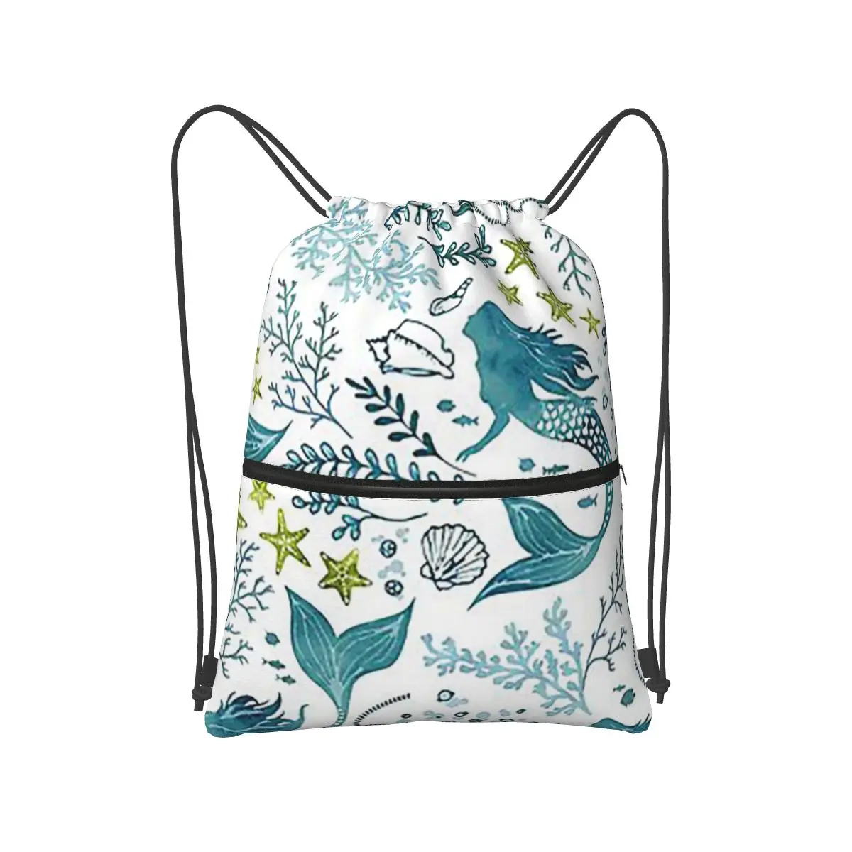 

Легкие рюкзаки «Русалка» Ocean, многофункциональные портативные сумки на шнурке, спортивная сумка, сумки для книг для мужчин, женщин, студентов