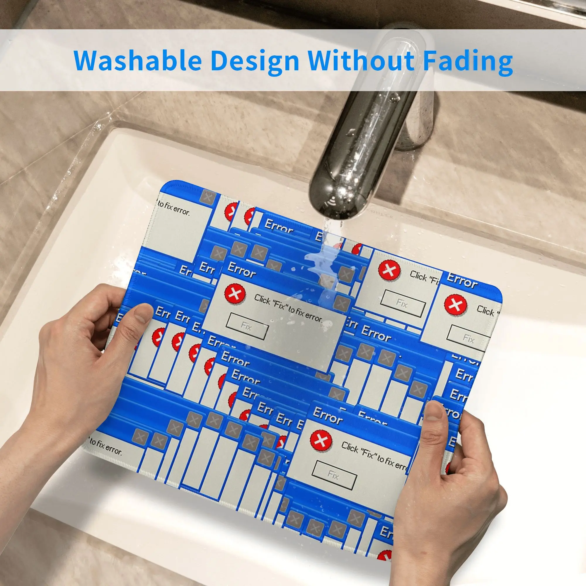 لوحة ماوس مبلطة بخطأ windows xp، لوحة مفاتيح الكمبيوتر، حصيرة الماوس، ألعاب الكمبيوتر المحمول، حصيرة مكتبية، ملحقات المكتب، مفارش الطاولة #4