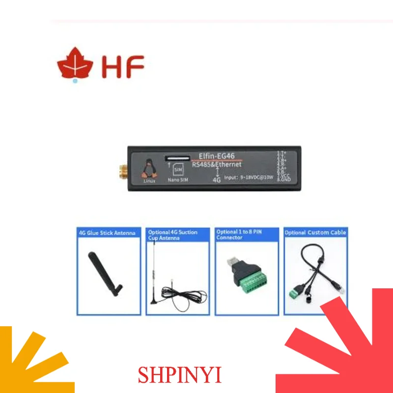 

SHPINYI Lora Zigbee Нет Elfin Eg46 Iot Аксессуары Asic Miner Втраты