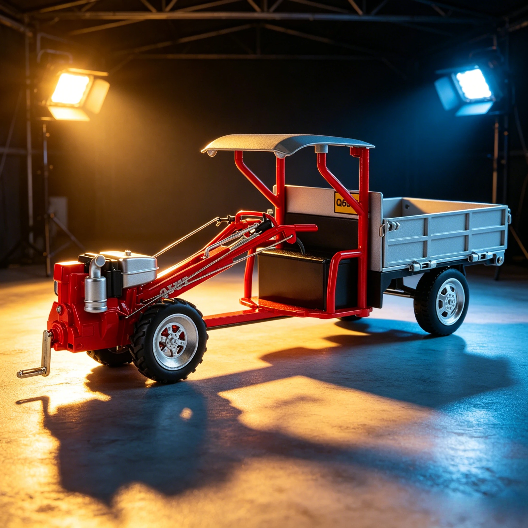

New Alloy Hand Tractor Agricultural Vehicle Model Diecast Farming Pickup Car Cultivated Land Car Simulation Gifts Toys