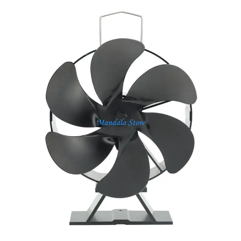 Ventilador horno U2JC, 6 aspas alimentadas por calor, ventiladores para hogar silenciosos, no requiere electricidad, ahorro