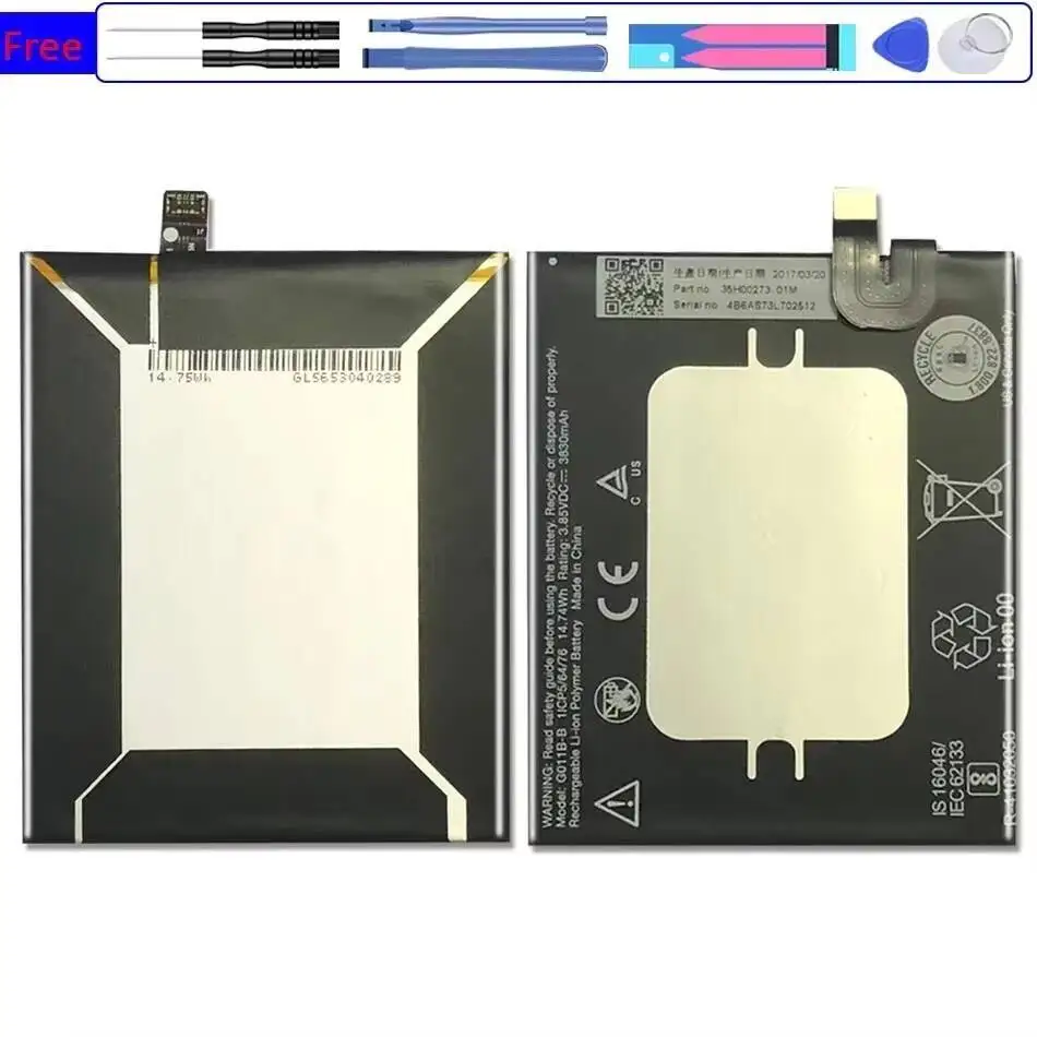

Mobile Phone Battery Good Low-Temperature Performance G011B-B 3830Mah For Htc Google Pixel 2 XL Lightweight