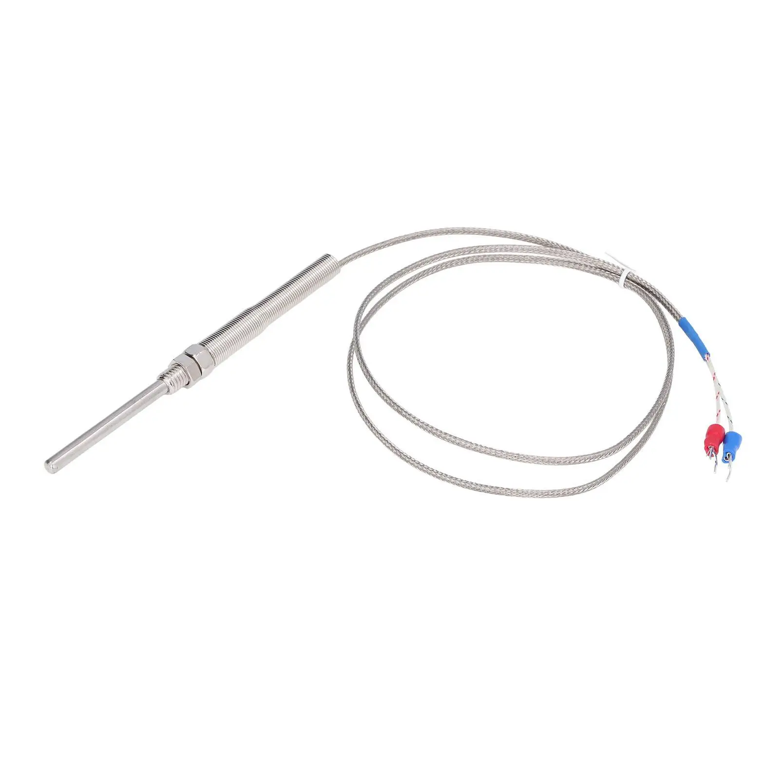 1m K Type Thermocouple Temperature Controller Sensor 50mm Probe Firm Connection - 0-400°C