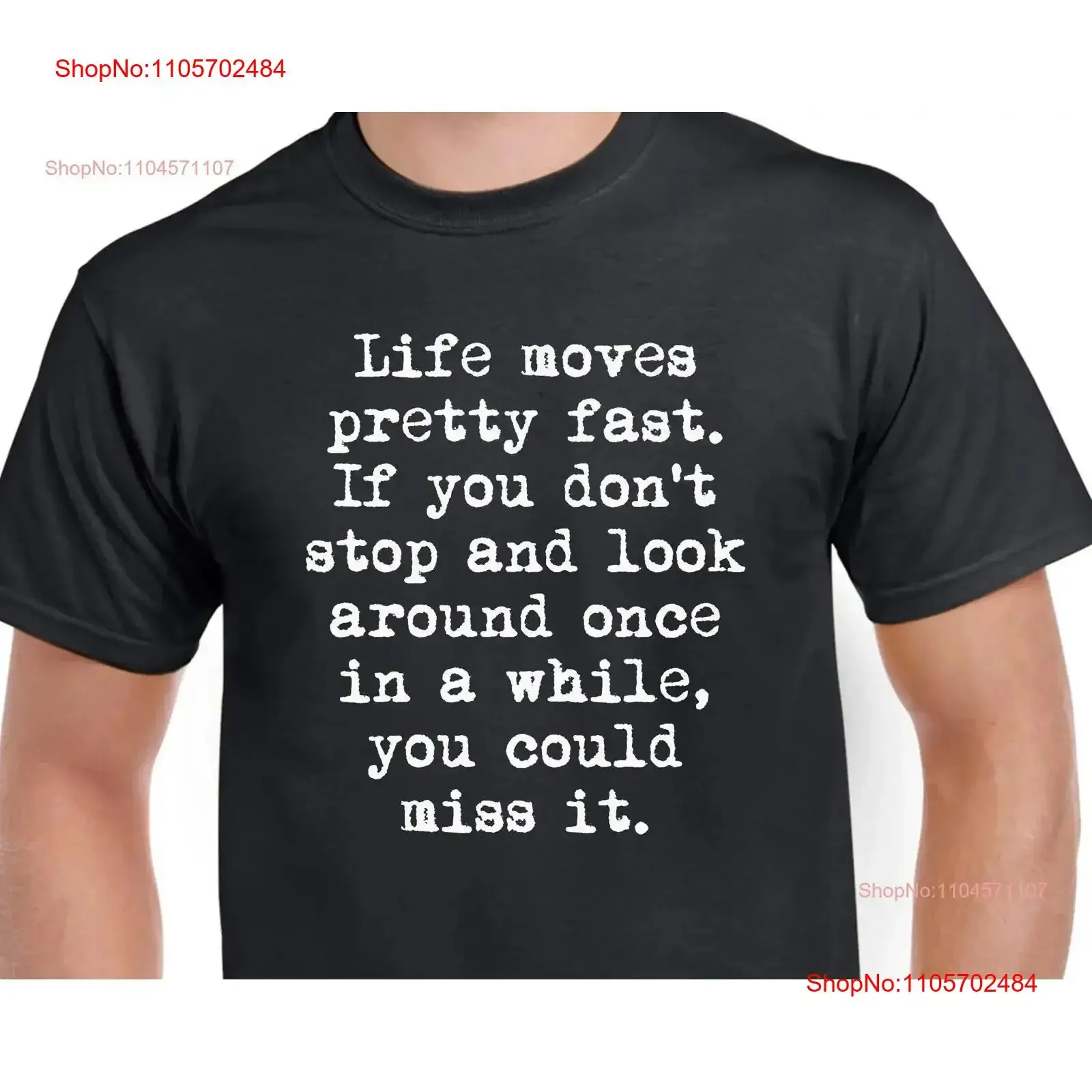 Ferris Movie T Shirt Life Moves Pretty Fast vintage Washed homme Slightly Breathable Top For Everyday Wear Unisex streetwear