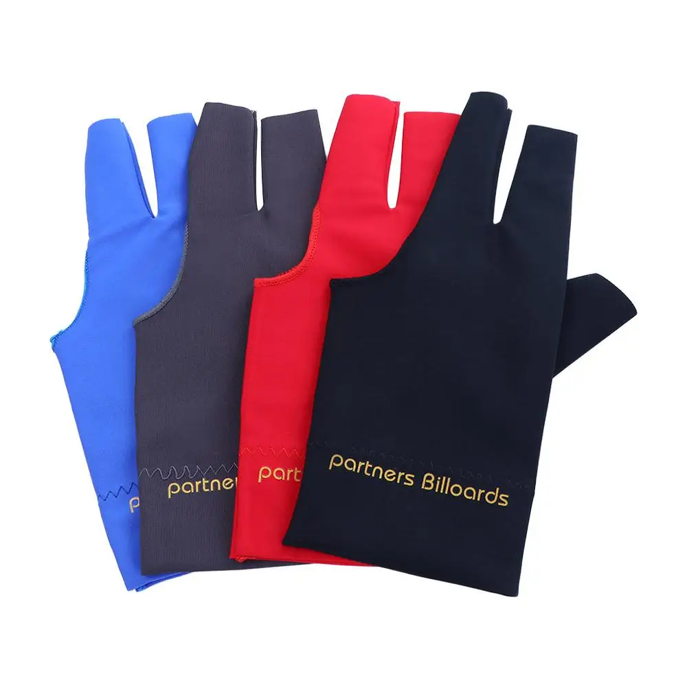 Guantes de billar antideslizantes para mano izquierda, accesorios de juego, guantes de taco de billar, guante de dedo separado, guante de tres dedos