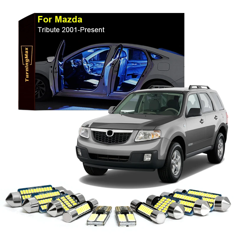 

Canbus Interior Lighting LED Bulbs Kit Package For Mazda Tribute 2001-Now Trunk Dome Reading Lights Indoor Lamps Car Accessories