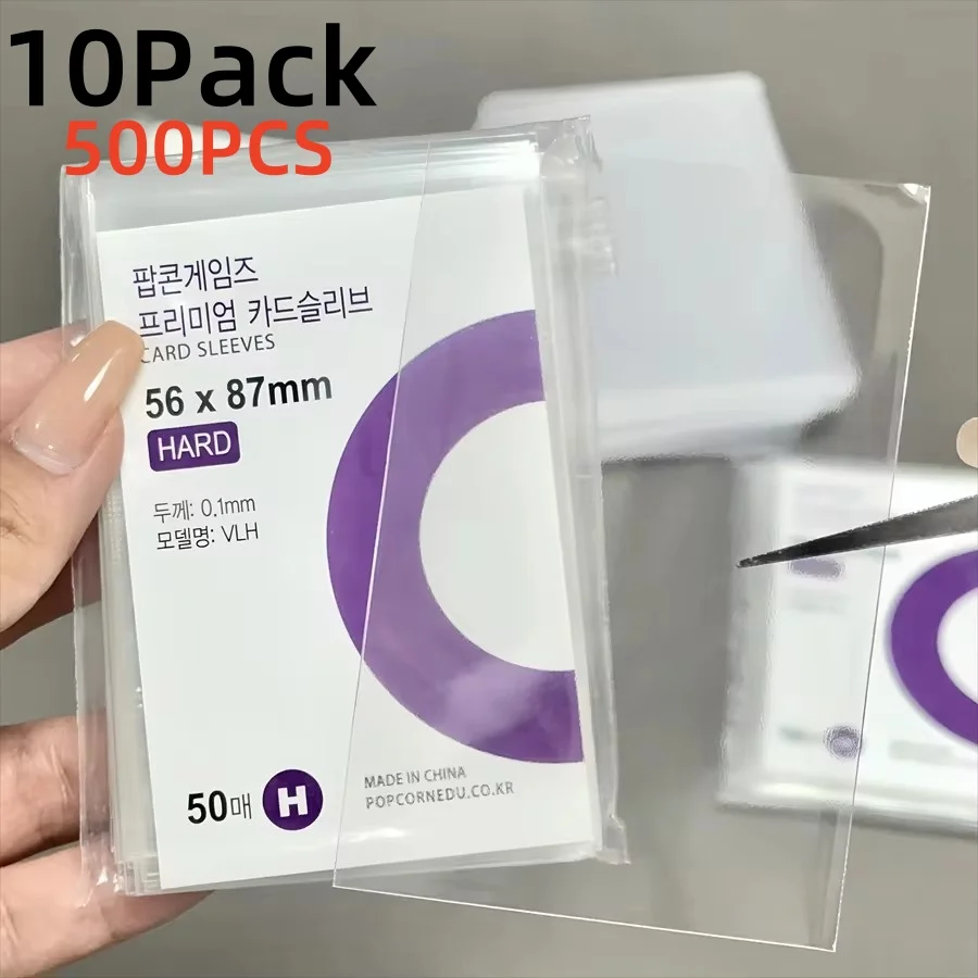 1-500Pcs Korea Card Sleeves HD Clear Kpop Idol Card Protective Sleeve Photcards Protector Photo Case Box for Popcorn Card Holder image 4