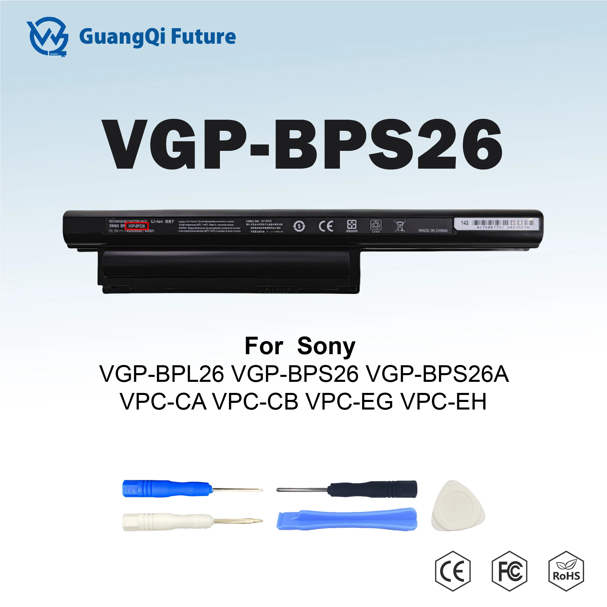 VGP-BPS26 44WH BPS26 Battery for Sony Vaio VGP-BPL26 VGP-BPS26 VGP-BPS26A VPCEH16EC Sony Vaio CA CB EG EH EJ EL