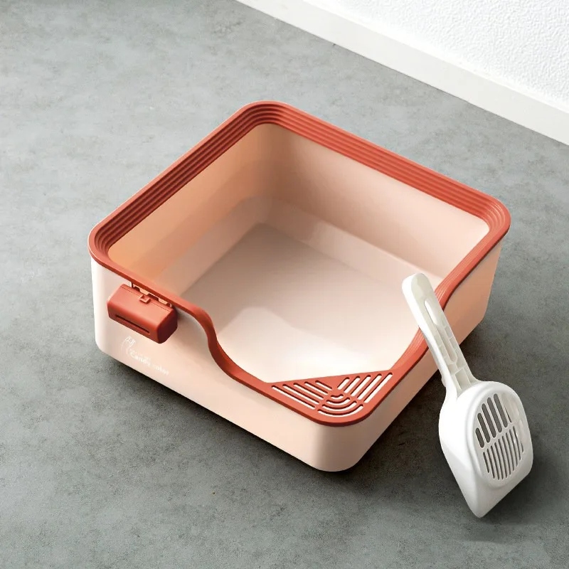 Plastic Training Litter Box Small Accessories Toilet Defecation Litter Box open-ended Smell Proof Arenero Gatos Household Items