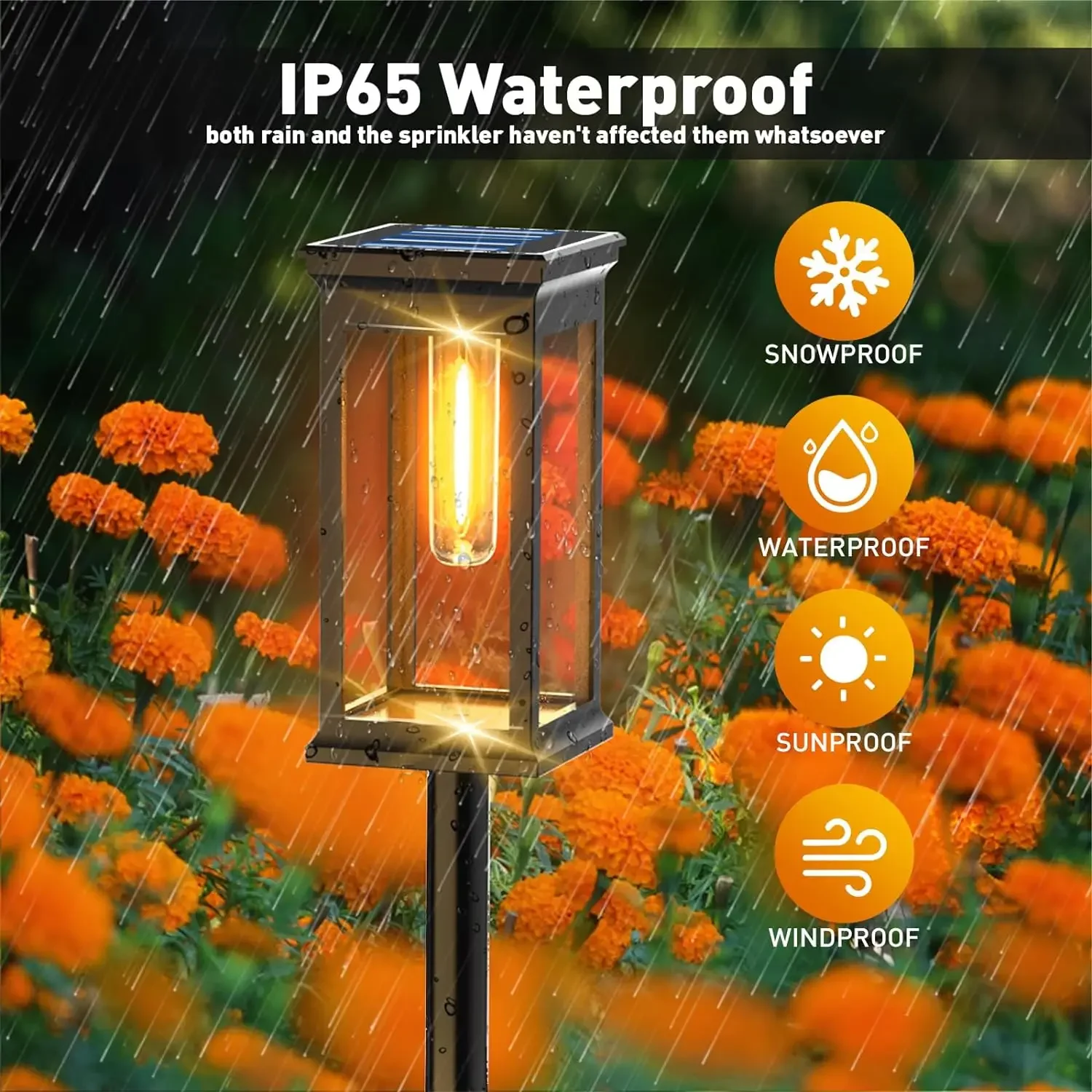 Led Houses Solar Pathway Lights Waterproof Outdoor Solar Lamp for Garden/Landscape/Yard/Patio/Driveway/Walkway Christmas Luz