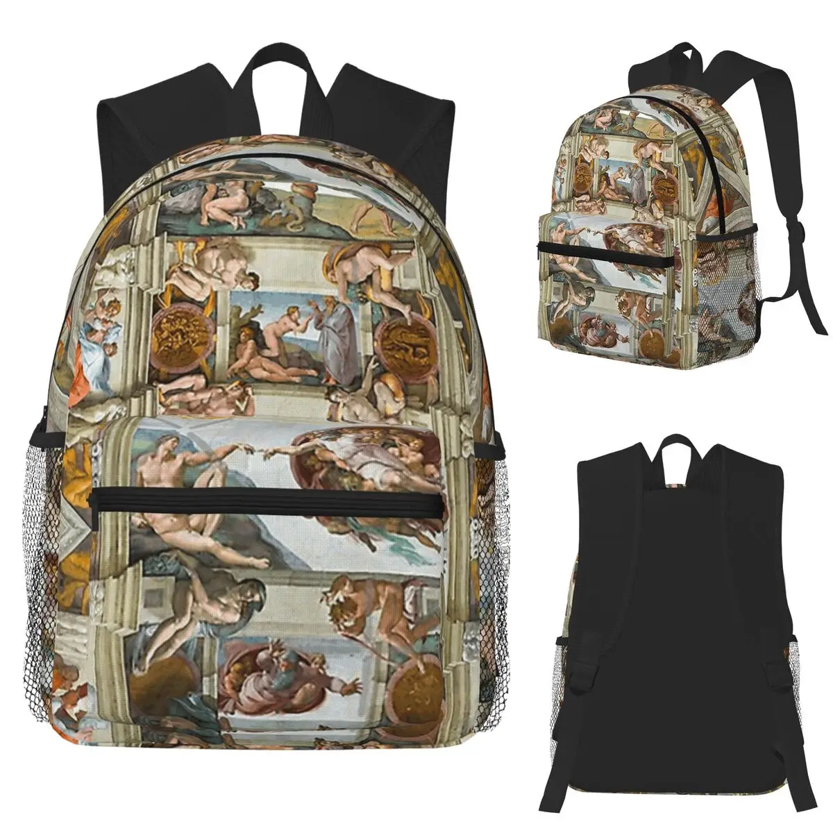 Michelangelo – Rucksack für Studenten, Schulrucksack, Wanderrucksack, Tagesrucksack für Herren und Damen, Schultertasche.