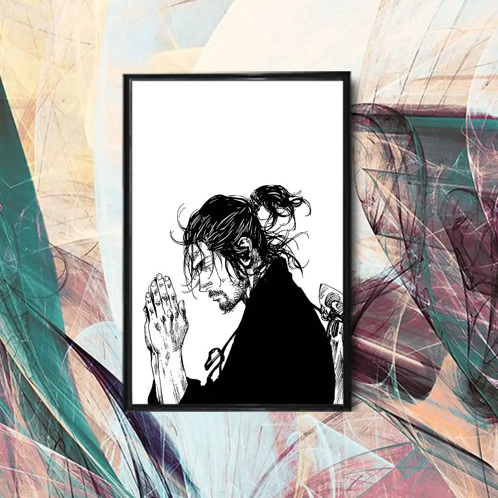 Otsu Tattoo ART Miyamoto Musashi Vagabond  Poster HD Art Wall Waterproof Home Living Room Bedroom Bar Aesthetic Decoration