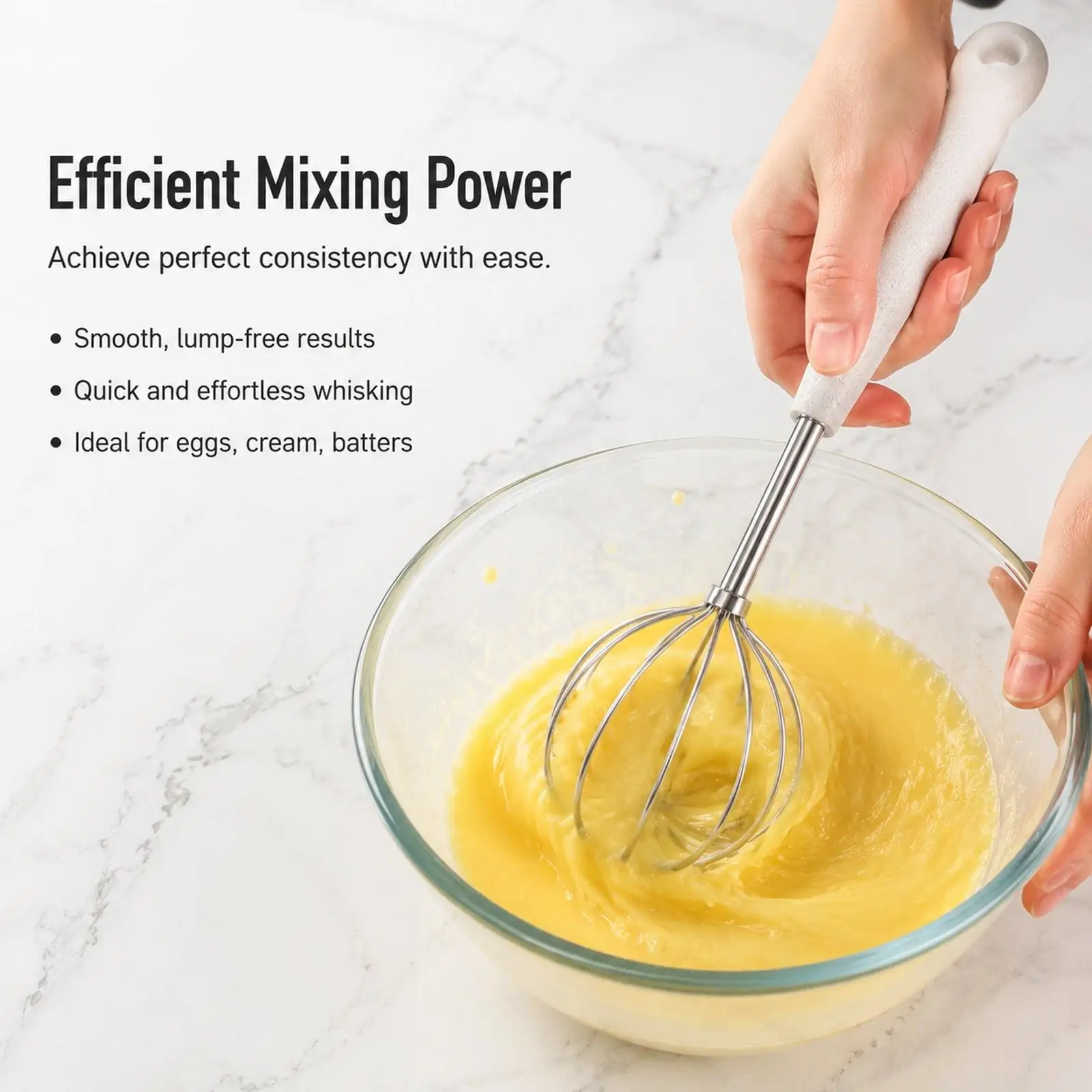 Innovative Stainless Steel Kitchen Whisk Cooking Utensil Balloon Whip for Mixing Batters and Eggs