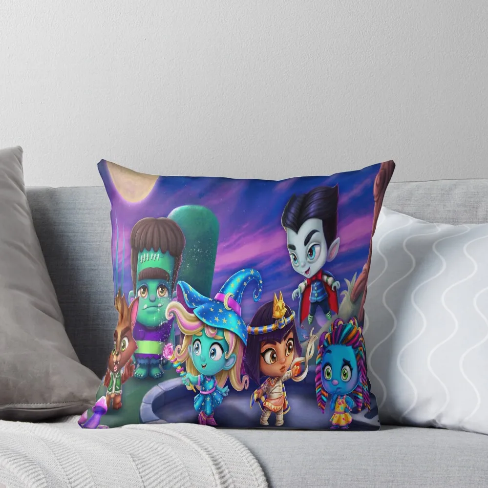 

Super Monsters Throw Pillow pillows decor home Decorative Cushion Luxury Pillow Cover Sofa Cushions Covers pillow