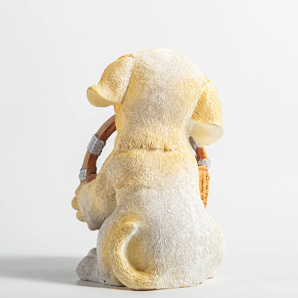 

1Pcs Dog Storage Box Resin Desktop Organizer Large Sundries Holder Key Jewelry Holder Entryway Decor Storage Box