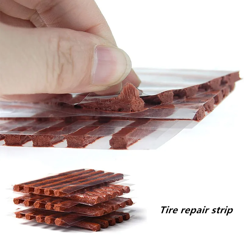 Car Tire Repair Tools Kit Rubber Strips Tubeless Tyre Puncture Studding Plug Truck Motorcycle Car Tire Repair Tools Accessories