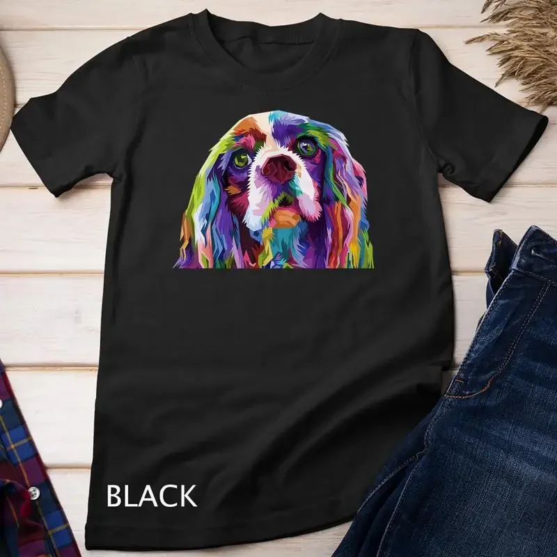 English Cocker Spaniel Pop Art Portrait Dog Owner T Shirt Unisex T shirt