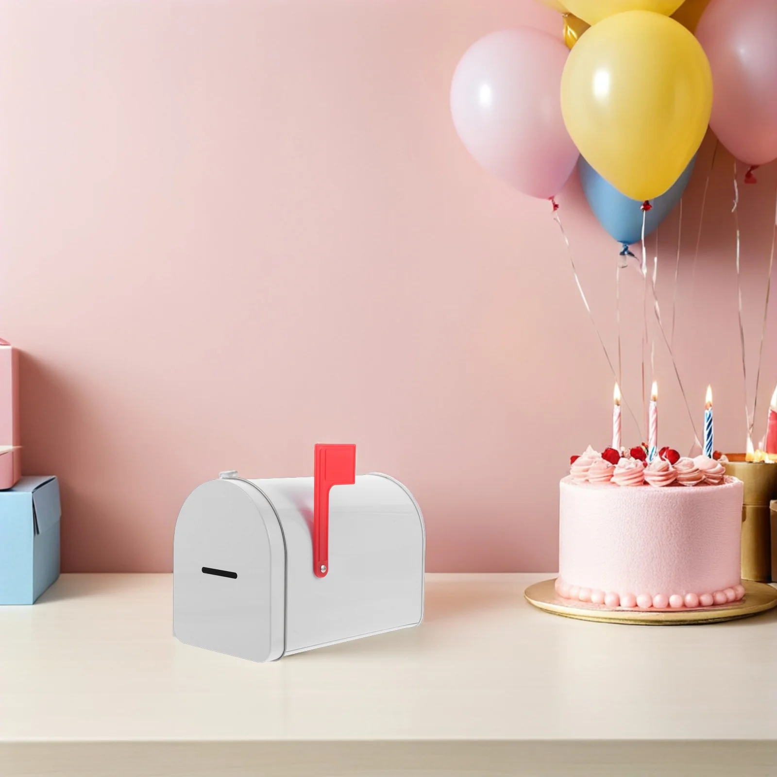 

2Pcs Christmas Themed Tin Box with Slot Metal Savings Box for Kids Coin Storage Decorative Container