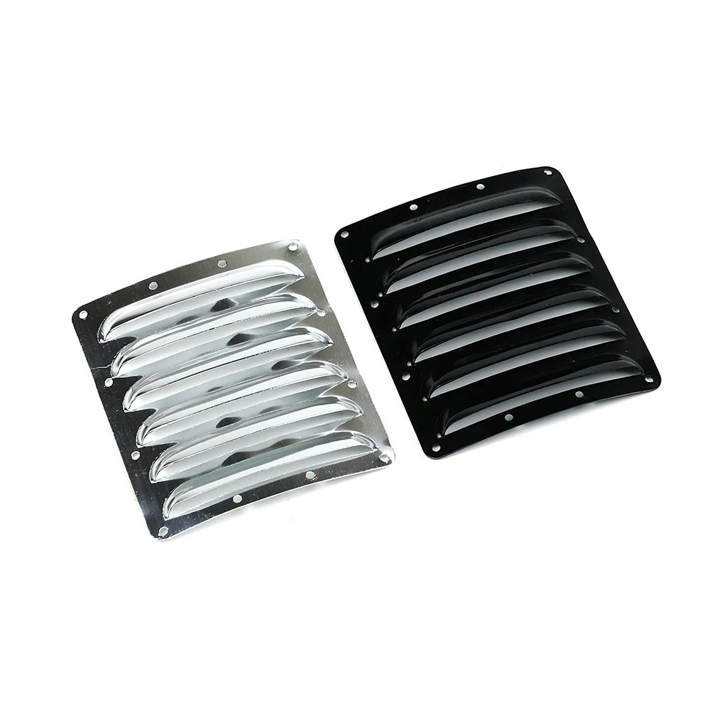 2Pcs Aluminum Metal Cooling Fin Vents Thermal Slug Heat Sink Heat Dissipation Silver/ Black for RC Airplane Fixwing Yak54 55c