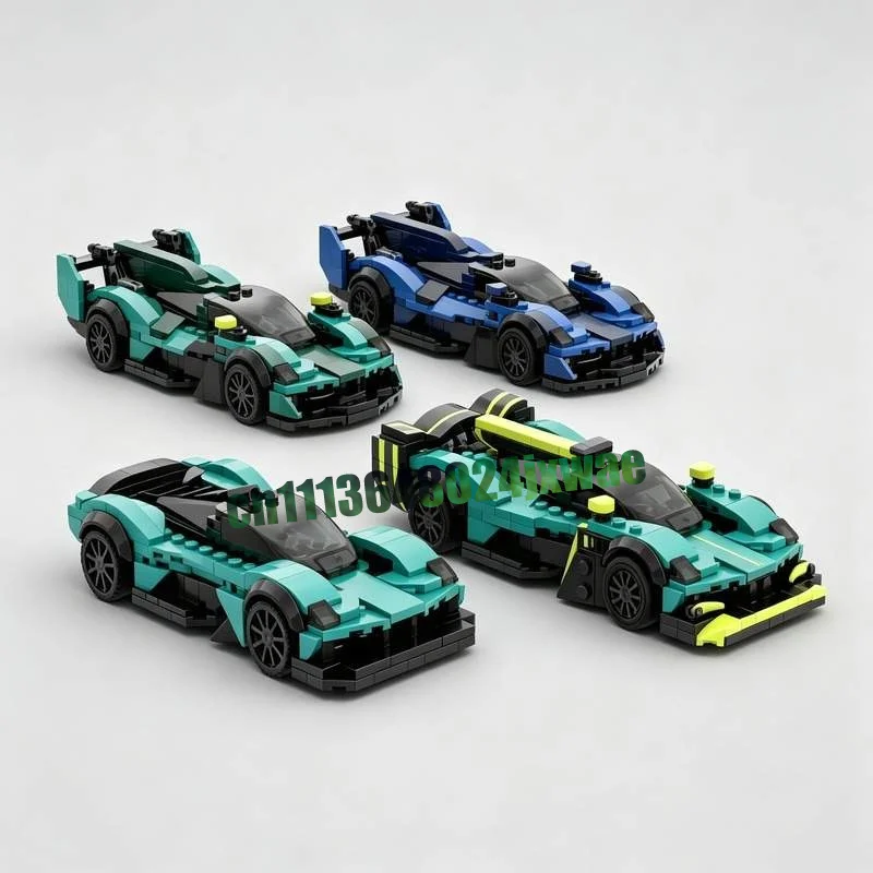 1178PCS Super Sports Car Pack Model Custom Building Blocks DIY Racing Vehicle Assembly Hobby Collection Educational Display Gift