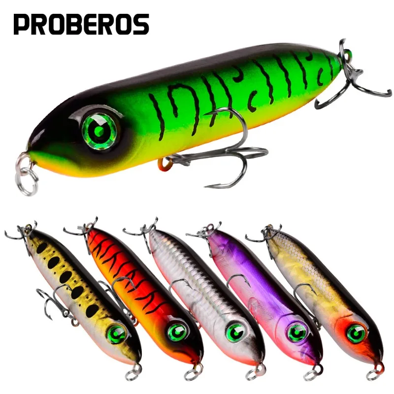 

5pcs Pencil Lure 11.5g Plastic Fly Fishing Lure 10.2cm Simulated Fishing Bait Double Hook Long Throw Fishing Bait Wholesale