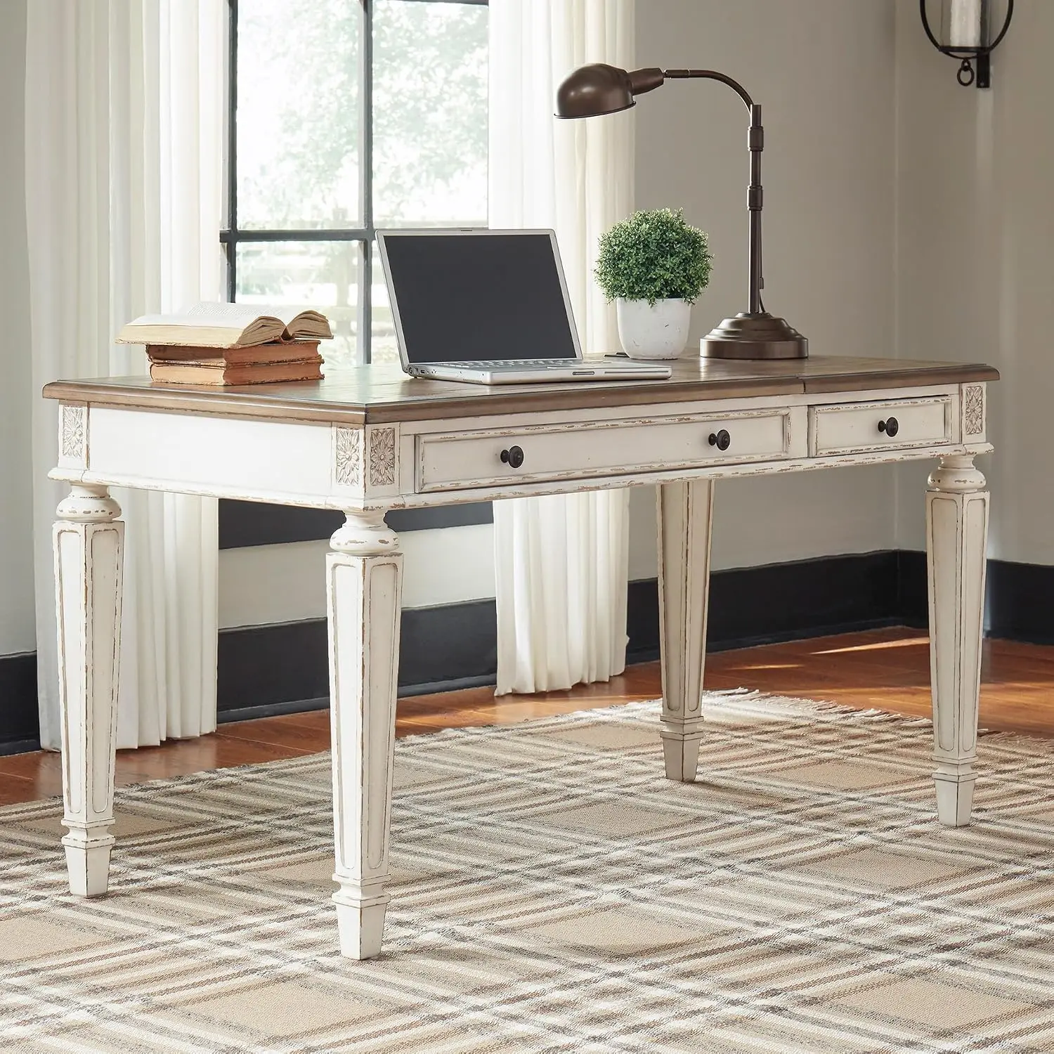 Realyn Lift Top Standing Desk, 60 in, Two-Tone