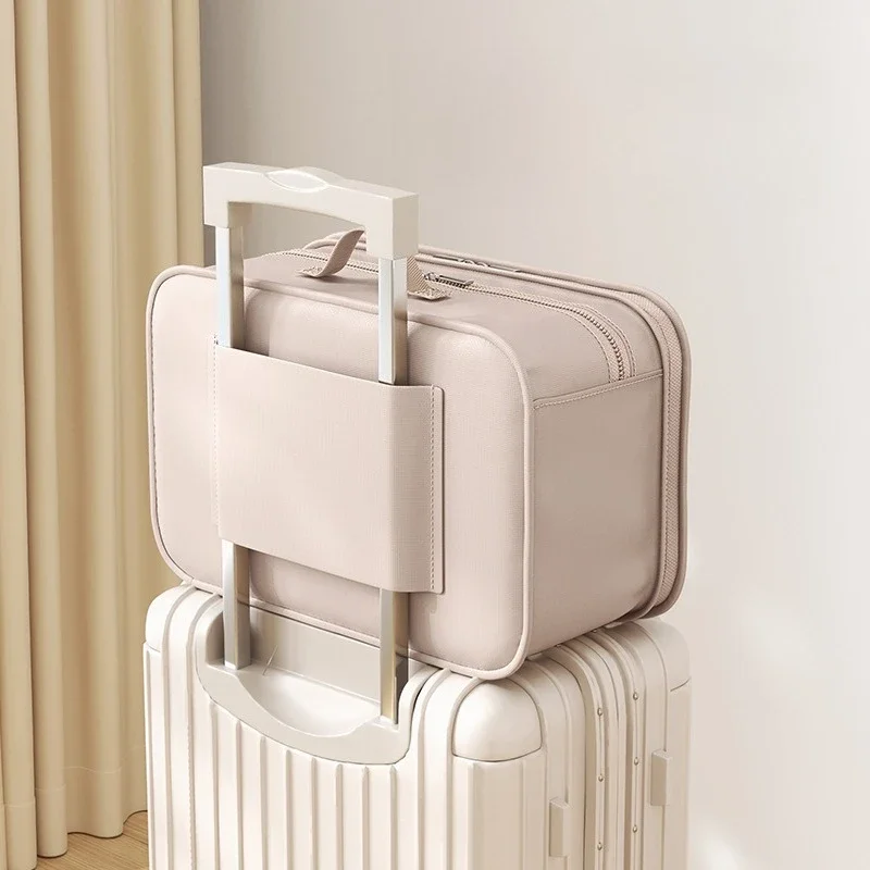 Travel layered storage bag multifunctional foldable clothing storage bag hotel shoe and underwear storage hanging bag