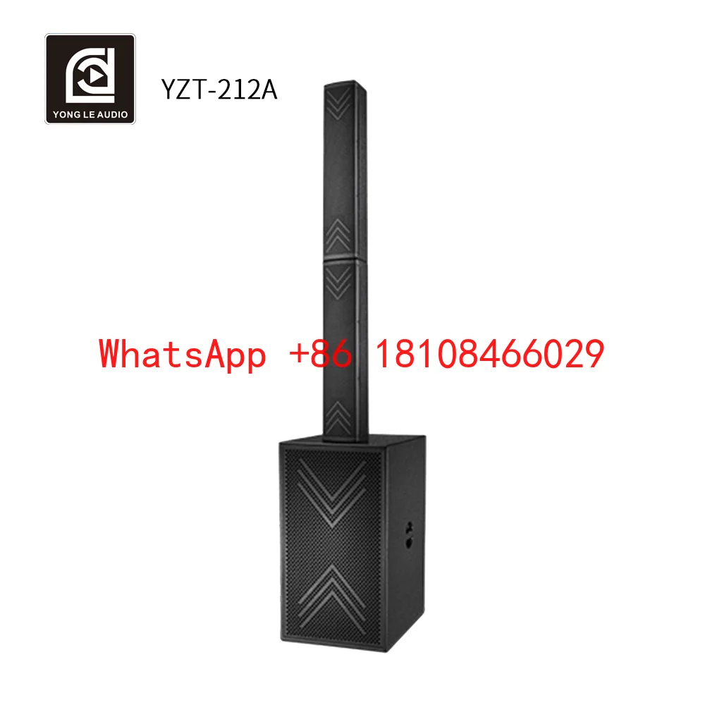 

Wholesales 1200W Wood Professional Outdoor Loudspeaker DSP BT TWS Mixer Amplifiers Array Active 2* 12 Inch Sub PA Column Speaker