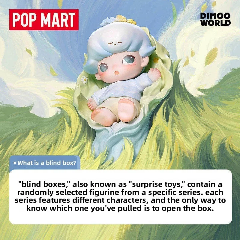 

POPMART Genuine DIMOO Limited Edition Time Series Figurines, Blind Boxes, Decorative Items and Surprise Trendy xmas toy Gift