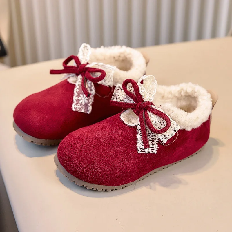 

Fashion Trend Comfortable Soft Soled Shoes Retro Style Low Top Non slip Sneakers 2025 Winter New Children's Cotton Casual Shoes