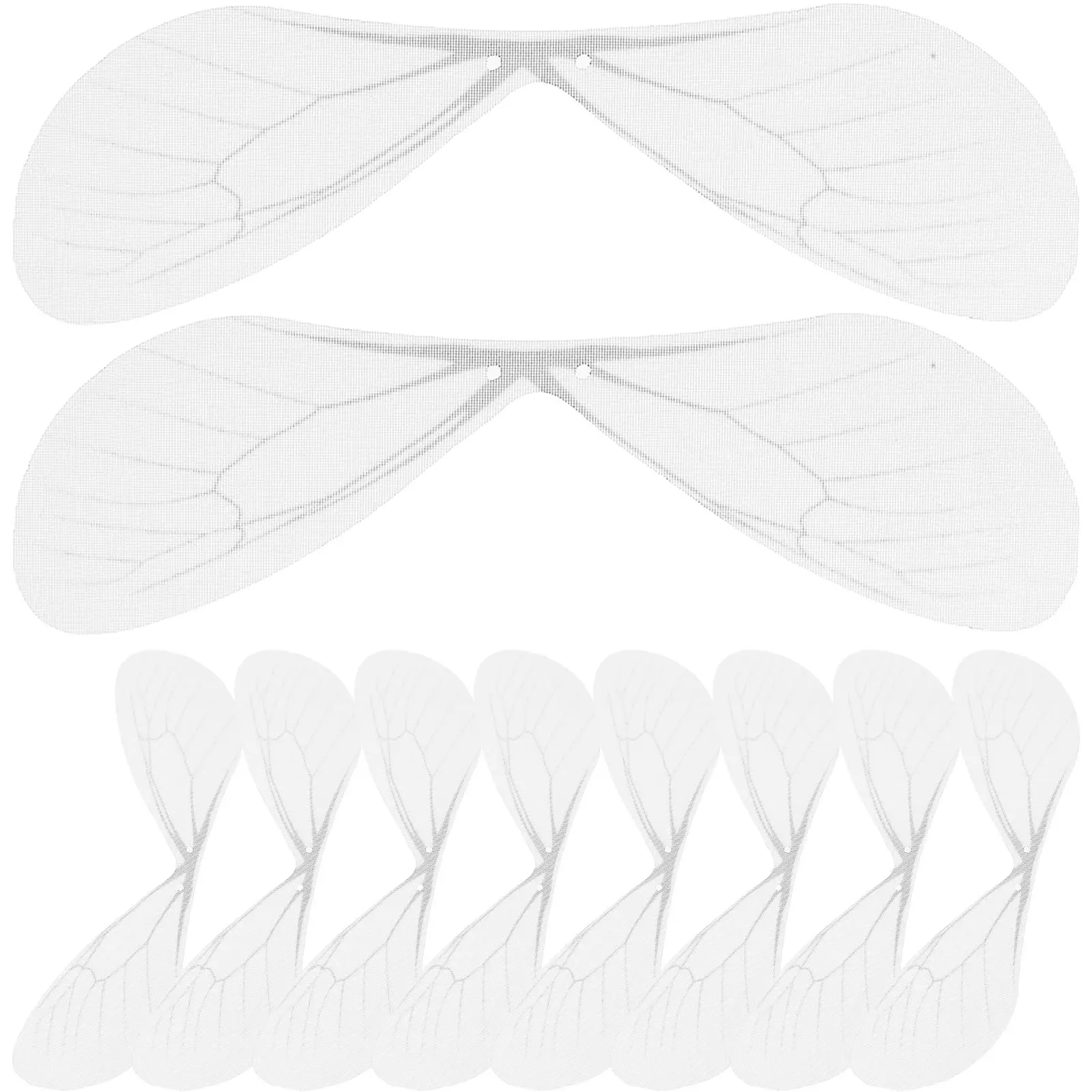 

50 Pcs White Dragonfly Wings Hanging Decor Artificial Earring Accessories Craft Supplies Charms Jewelry Parts Gifts