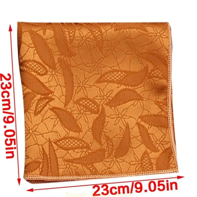 N5KB Pocket Square Pocket Handkerchief for Wedding Party Hankies for Dad Grandfather