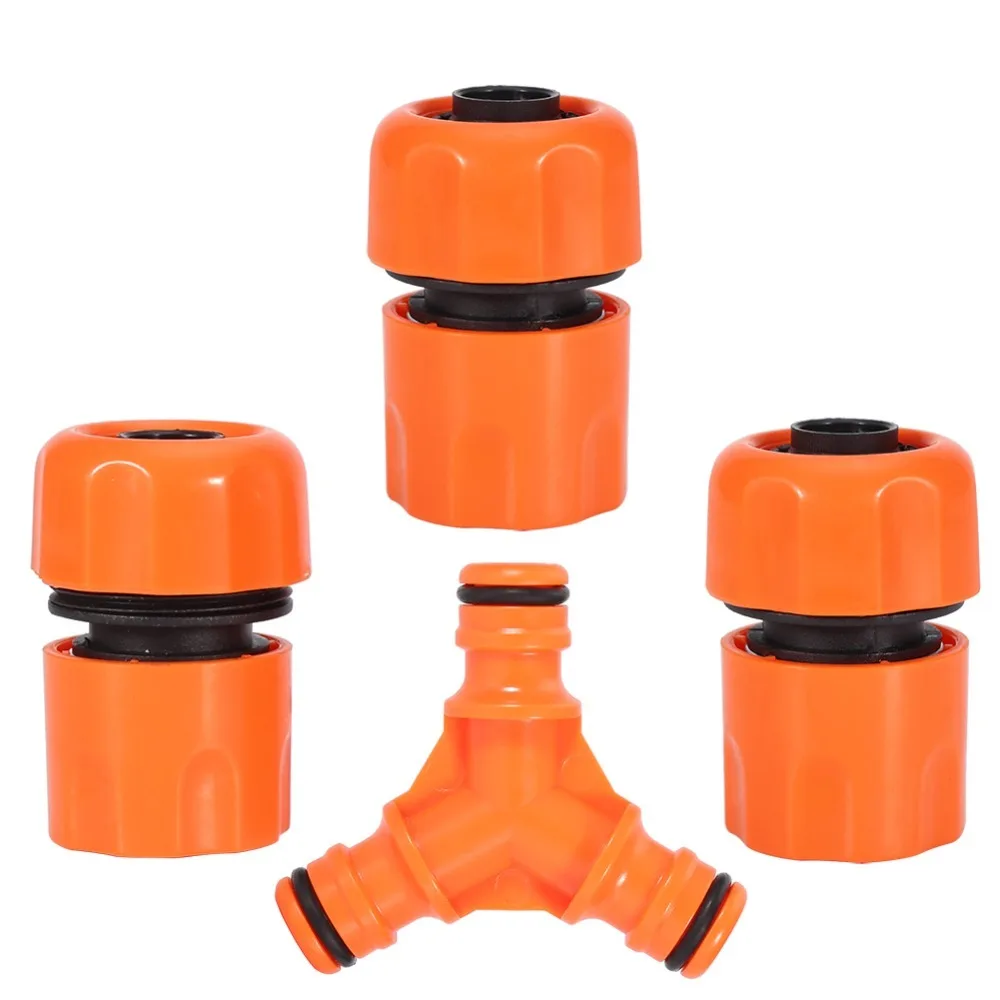 ABS Hose Connector 3 Way Quick Connect Hose Splitter G3/4 Connector G1/2 Connector Hose Garden Water Splitter Home Gardening