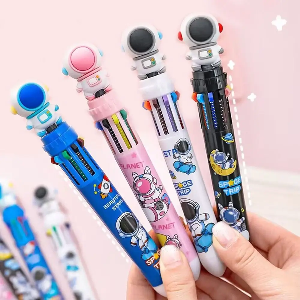 10 Colors Kawaii Cartoon Astronaut Ballpoint Pen School Office Supply Gift Stationery