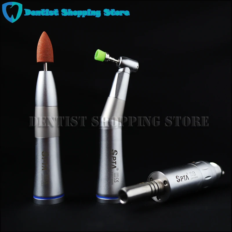 Dental Air Handpiece Inner Water Channel Low Speed Turbine Drill Metal Shell Low Noise KV Compatible Push Button Back Cover