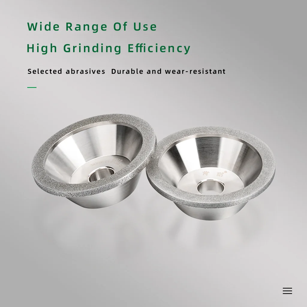 

Круг алмазный чашеобразный для заточки фрез из быстрорежущей стали, вольфрамовой стали и сплавов, для заточных станков
