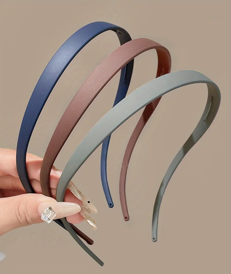 Minimalistisches, mattes Stirnband, U-förmiges Anti-Rutsch-Stirnband, geeignet für Frauen, modisches, vollständig abgestimmtes Haar-Accessoire – Detail 12