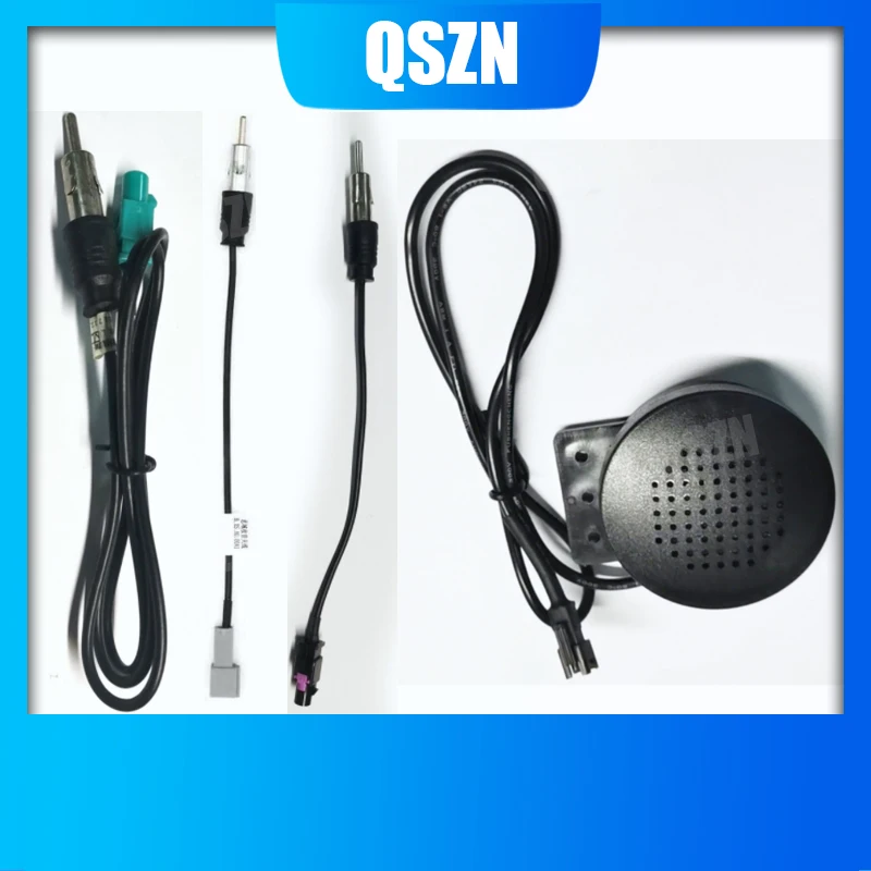 QSZN DVD FM AM For Civic VW radio antenna 1M/200MM/ amplifier antenna Extended Line Car Radio Android Multimedia Player