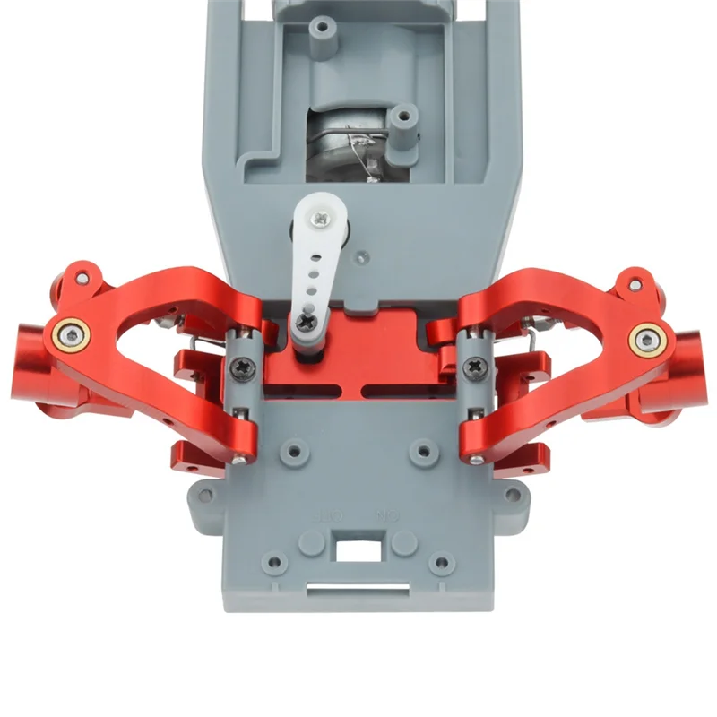 Copa de dirección de metal, brazo oscilante superior e inferior, bloque de giro deslizante de dirección para D12 D42 1/10 RC, piezas de actualización de coche, 3